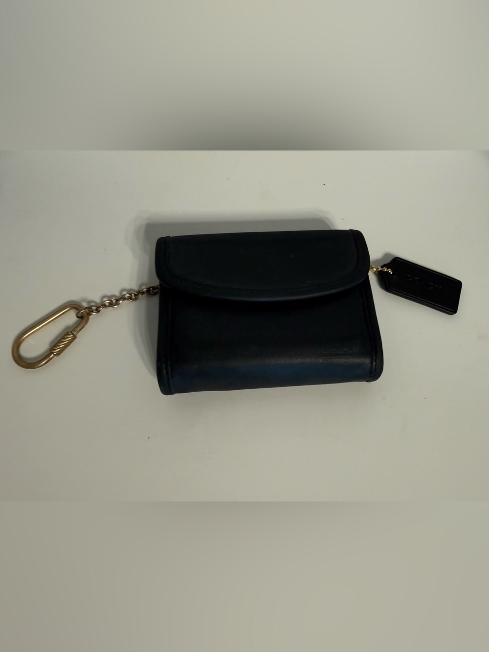 Vintage Coach 7219 Black Multifunction Purse Wallet W/Keychain & New Coach Tag!